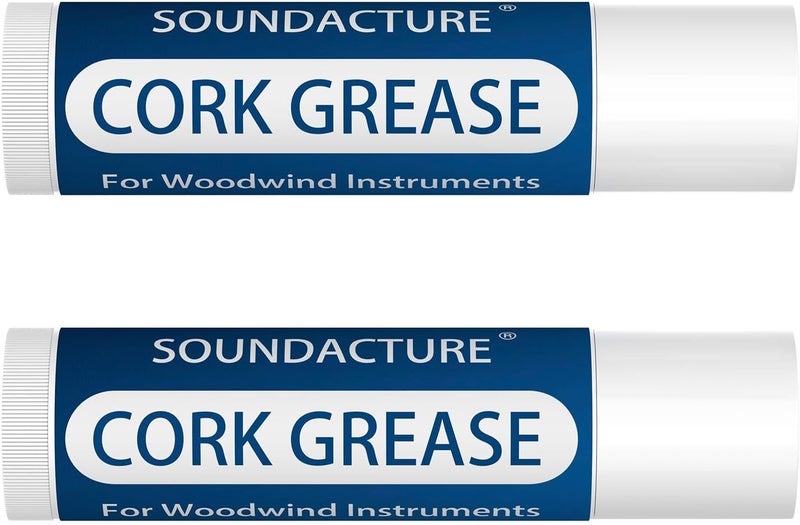SOUNDACTURE 2PCS Cork Grease for Clarinet, Saxophone, Alto Sax, Woodwind Instrument Maintenance, Lubricant for Cork Joints, Easy-to-Use Grease Tube for Woodwind Care - Image 1